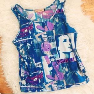 vintage Y2K/2000s bling bling graphic top 💍💕✨